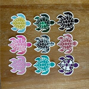 Colorful Turtle Stickers Set